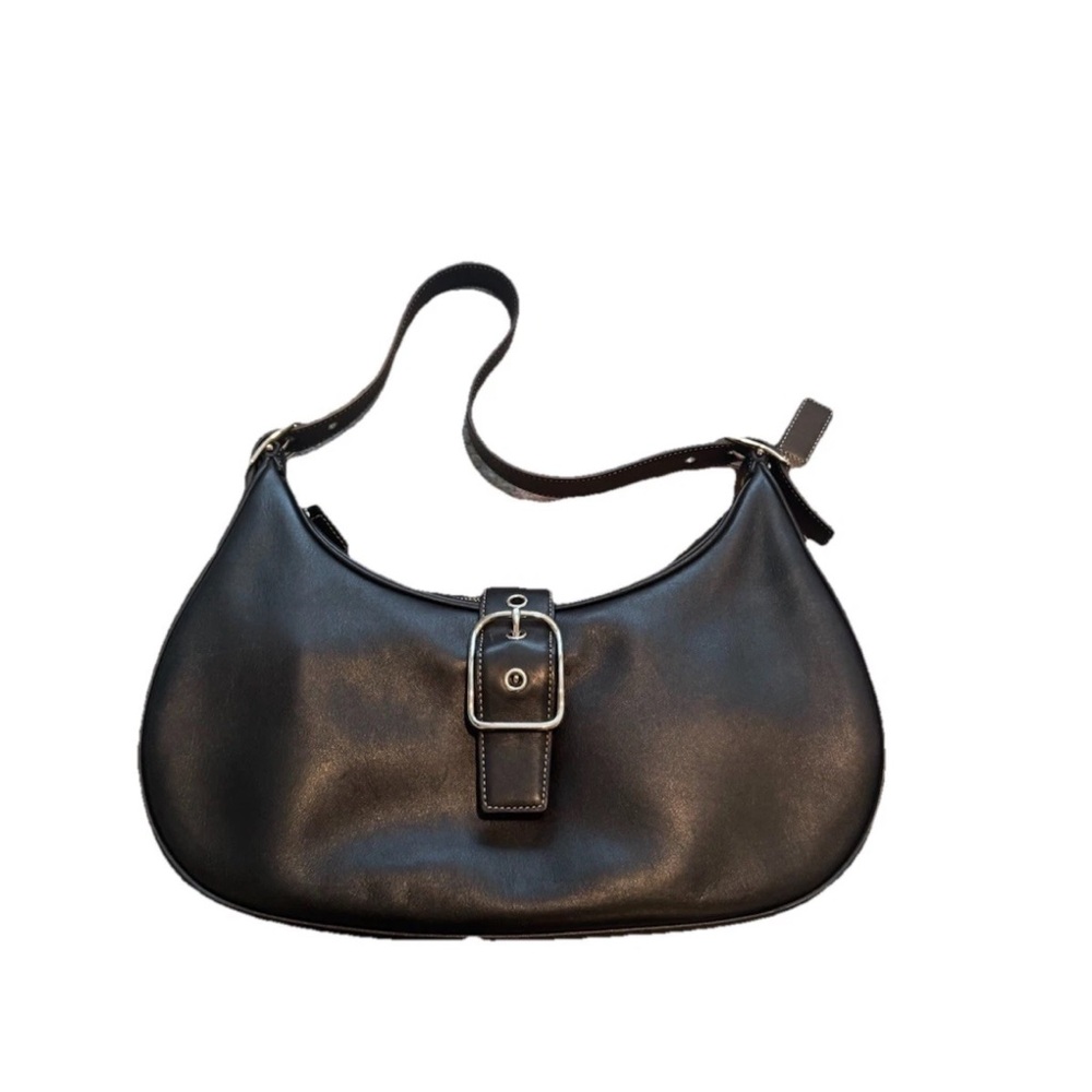 Vintage COACH Hobo Hampton Black Shoulder Bag